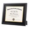 2 Pack 11x14 Diploma Frame - Certificate, Degree, Document Frame with High Definition Glass, Fits 8.5 x 11 with Black Double Mat for Wall and Tabletop Display